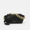 Patrizia Pepe TOUCH MAXICHAIN SHOULDER - Handbag - Nero