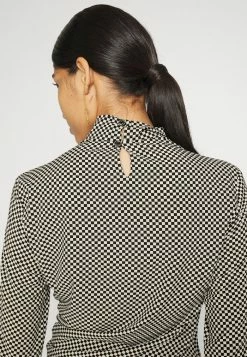 Patrizia Pepe MAGLIA - Long Sleeved Top - Black White Damier -Patrizia Pepe Shop 07c998e03b414418a18592ac301dda12