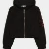 Patrizia Pepe FELPA - Zip-up Sweatshirt - Black