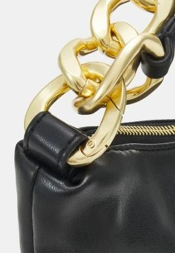 Patrizia Pepe DROP BAG HOBO - Handbag - Black/gold -Patrizia Pepe Shop 0bd750ce9db947728bc7dae47a87d4c9