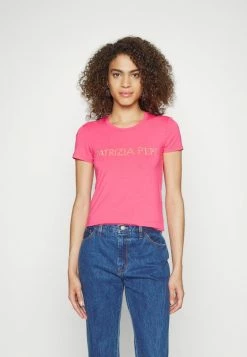 Patrizia Pepe Print T-shirt - Grenadine Red/gold