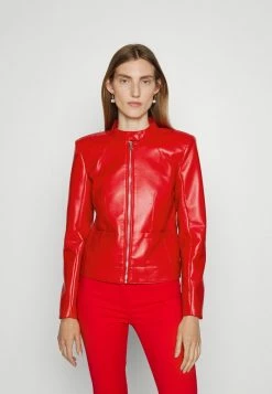 Patrizia Pepe GIUBBOTTO JACKET - Leather Jacket - Samourai Red