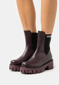 Patrizia Pepe Platform Ankle Boots - Dark Blazon Purple