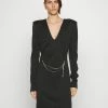 Patrizia Pepe ABITO DRESS - Shift Dress - Nero Fly
