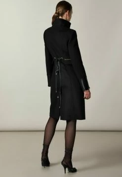 Patrizia Pepe Classic Coat - Black -Patrizia Pepe Shop 1de8b6188df742499b070006f33a7a98