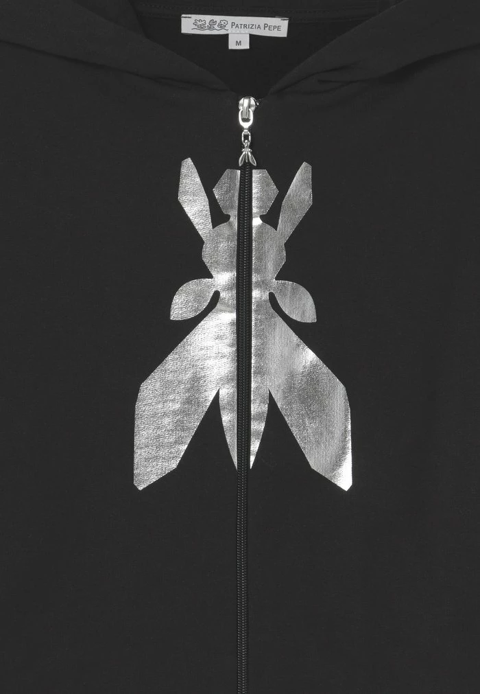 FLY - Zip-up sweatshirt - black Patrizia Pepe FLY - Zip-up Sweatshirt - Black -Patrizia Pepe Shop 1f3c63f8b75a47cea180a798441b20bb