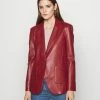Patrizia Pepe JACKETS - Faux Leather Jacket - Red Earth -Patrizia Pepe Shop 22af44691b8542d3892e90954ae81208