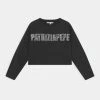 Patrizia Pepe LOGO PAILLETTES - Sweatshirt - Black -Patrizia Pepe Shop 2d0b622fe32a4c67ba8a870256f68d12