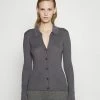 Patrizia Pepe Cardigan - Granite Gray 2 Patrizia Pepe Cardigan - Granite Gray -Patrizia Pepe Shop 2d44cd37f9094ea4ba0be3326740188c