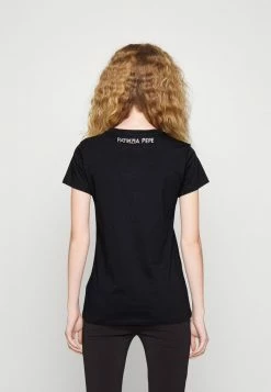 Patrizia Pepe Print T-shirt - Nero -Patrizia Pepe Shop 2d6a9c5ca692438eac5a0279660869df