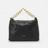 Patrizia Pepe DROP BAG - Handbag - Black Gold -Patrizia Pepe Shop 329fac9923ca48ddbed9e74fedd8f609