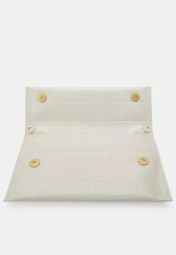 Patrizia Pepe FLY SQUARED BAG - Clutch - Off White -Patrizia Pepe Shop 39dc18cb7c584faa8aed95e1a739190f