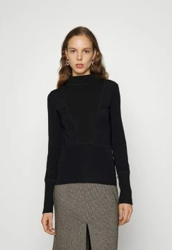 Patrizia Pepe MAGLIA - Long Sleeved Top - Nero