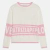 Patrizia Pepe MAGLIA - Jumper - White/bonbon Pink