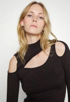 Patrizia Pepe ABITO DRESS - Jumper Dress - Nero Lurex -Patrizia Pepe Shop 4414c494fb6048648fdfe357db4ec9f3