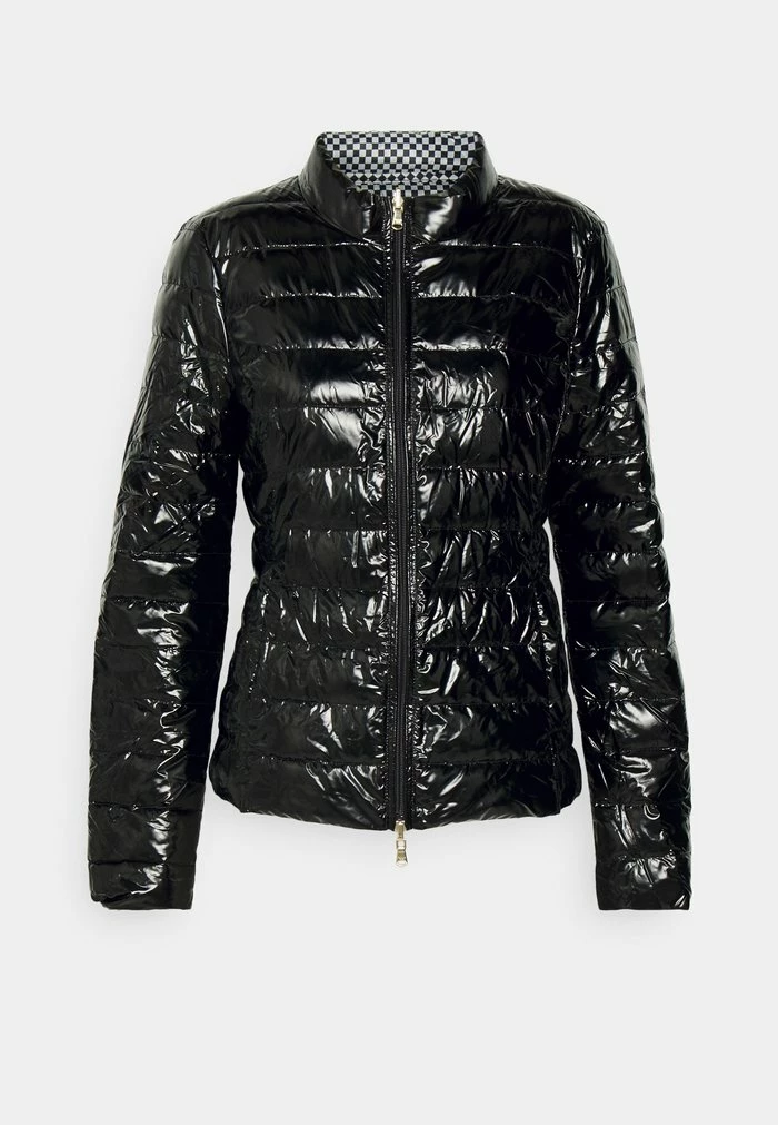 PIUMINO JACKET - Down jacket - shiny black/damier Patrizia Pepe PIUMINO JACKET - Down Jacket - Shiny Black/damier -Patrizia Pepe Shop 44bbe5a05e3d4714ae3fb91576d22116