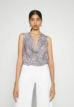 Patrizia Pepe CAMICIA BLOUSE - Top - Grey Tatami Feather