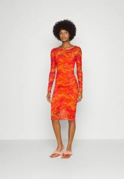 Patrizia Pepe ABITO DRESS - Cocktail Dress / Party Dress - Orange Kaleidoscopia