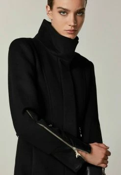 Patrizia Pepe Classic Coat - Black -Patrizia Pepe Shop 5456e6c481ec4da189c8315e35820a53