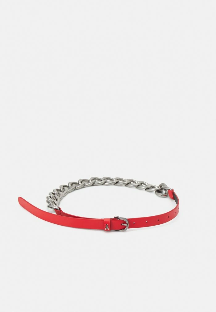 MAXICHAIN VITA ALTA - Belt - lipstick red/silver-coloured Patrizia Pepe MAXICHAIN VITA ALTA - Belt - Lipstick Red/silver-coloured -Patrizia Pepe Shop 5726397ac7594e4e849cf921209fa1eb