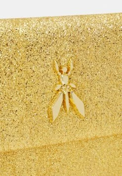 Patrizia Pepe FLY GLITTER BAG - Clutch - Gold Star -Patrizia Pepe Shop 57555ae0bf3d439abc374829d63277fa