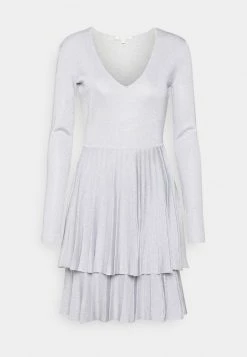 Patrizia Pepe ABITO - Cocktail Dress / Party Dress - Silver Lurex