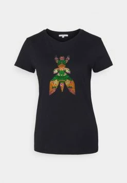 Patrizia Pepe Print T-shirt - Nero -Patrizia Pepe Shop 65b3edb2dcbf4edd8ceed7e403404ef9