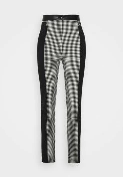 Patrizia Pepe PANTALONI TROUSERS - Trousers - Black/white