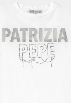 Patrizia Pepe Print T-shirt - White -Patrizia Pepe Shop 69da6c6f38964064bb7fab634667a105