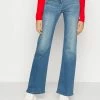 Patrizia Pepe PANTALONI TROUSERS - Bootcut Jeans - Washed Blue -Patrizia Pepe Shop 6be704ab6ef24d418eee9c9019c08648