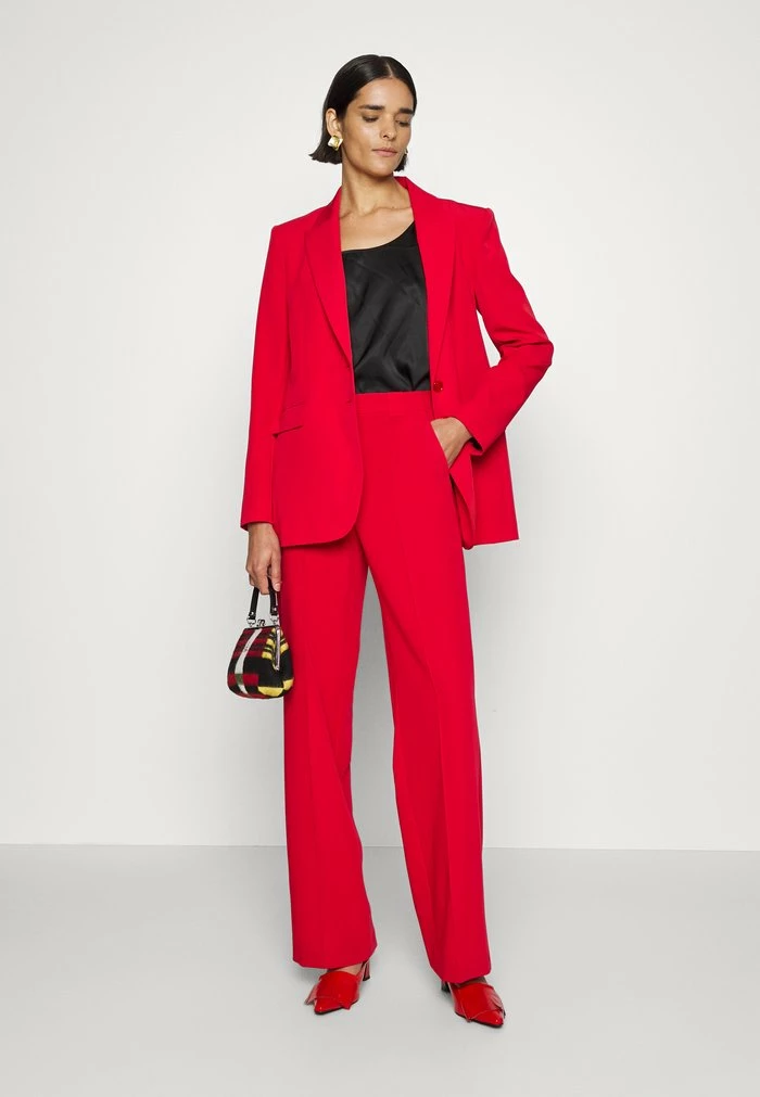 BOYFRIEND CUT PALAZZO PANTS - Trousers - tango red Patrizia Pepe BOYFRIEND CUT PALAZZO PANTS - Trousers - Tango Red -Patrizia Pepe Shop 6e8a7e3946f8489a8568fe81b219ad61