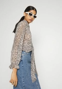 Patrizia Pepe CAMICIA BLOUSE - Blouse - Grey -Patrizia Pepe Shop 709166c1c15e45329928f8e4805680a2