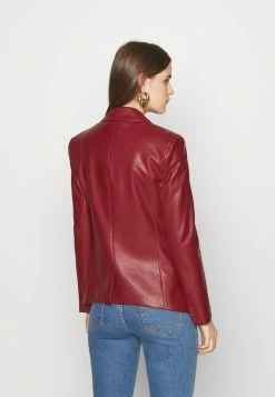 Patrizia Pepe JACKETS - Faux Leather Jacket - Red Earth -Patrizia Pepe Shop 757fc1c00522498eae42e4e3592d63ad
