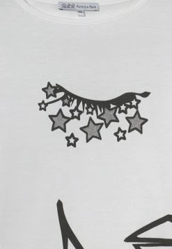 Patrizia Pepe FACE - Print T-shirt - White -Patrizia Pepe Shop 763a0c1904bc4e62b26e0bcca15d7845