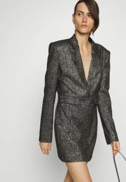 Patrizia Pepe ABITO DRESS - Cocktail Dress / Party Dress - Nero/lurex Argento -Patrizia Pepe Shop 765fc38326d2437788a08d8ec2e32fec