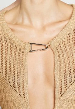 Patrizia Pepe Cardigan - Light Gold-coloured -Patrizia Pepe Shop 7ab3ab82674f4f9b9e8d646ebd53e8e7