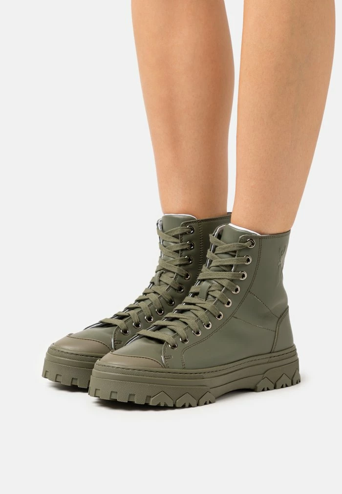 High-top trainers - forest green Patrizia Pepe High-top Trainers - Forest Green -Patrizia Pepe Shop 7cef3d83f0294bfab37889444bce799a