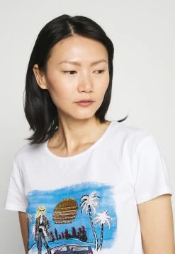 Patrizia Pepe Print T-shirt - White -Patrizia Pepe Shop 7d4d10c5bdcd426a9889115284b7aa8c