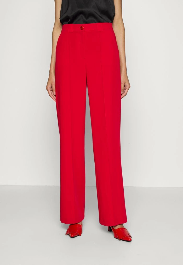 BOYFRIEND CUT PALAZZO PANTS - Trousers - tango red Patrizia Pepe BOYFRIEND CUT PALAZZO PANTS - Trousers - Tango Red -Patrizia Pepe Shop 8402b4f9d09345fabea57c1f3004a8ec