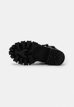 Patrizia Pepe Lace-up Ankle Boots - Black/silver -Patrizia Pepe Shop 850731a6be9441d1a3c3227cc29ccb5c