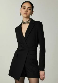 Patrizia Pepe TUTA - Short Coat - Black