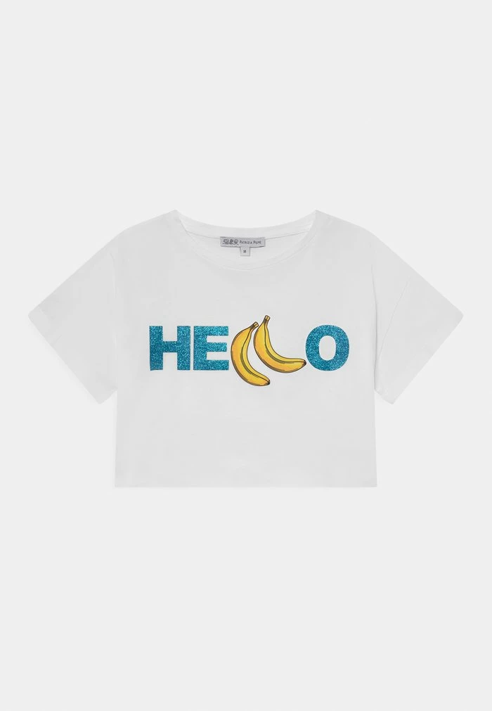 Print T-shirt - white Patrizia Pepe Print T-shirt - White -Patrizia Pepe Shop 8d37fac2d3064a30a89def69d452a5bf