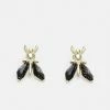 Patrizia Pepe PRECIOUS FLY MINI EARRING - Earrings - Nero -Patrizia Pepe Shop 93a13b9a38b740f3a2368951aacf14ec