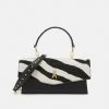 Patrizia Pepe FLY BAMBY ZEMBRA - Handbag - Black/white -Patrizia Pepe Shop 987508bdf8524fba8c0fc43e03448c1f