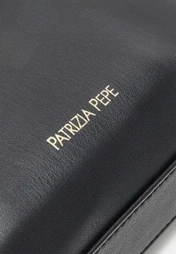 Patrizia Pepe DROP BAG HOBO - Handbag - Black/gold -Patrizia Pepe Shop 988ecc123e5048d698eeb727bf9ac7a6