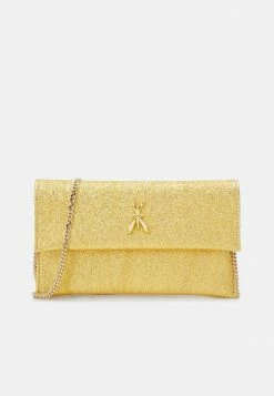 Patrizia Pepe FLY GLITTER BAG - Clutch - Gold Star