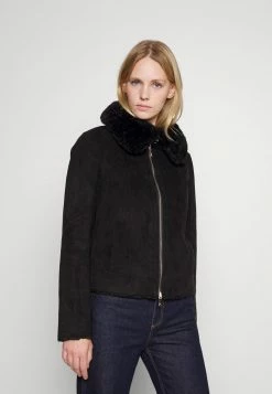 Patrizia Pepe GIUBBOTTO JACKET - Faux Leather Jacket - Nero