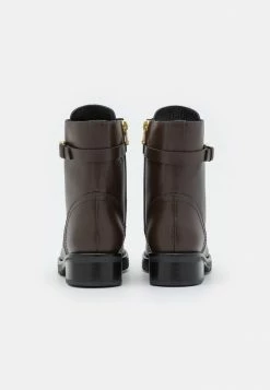 Patrizia Pepe Lace-up Ankle Boots - Dark Brown/gold Fly -Patrizia Pepe Shop 9c20ad6c8c924cb0a711d658fb566873