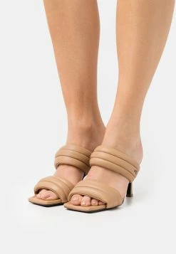 Patrizia Pepe Heeled Mules - Deep Ocean/sand