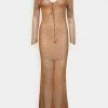 Patrizia Pepe ABITO DRESS - Maxi Dress - Warm Toffe -Patrizia Pepe Shop aa13c5855329486a86f040c8de39e0b2